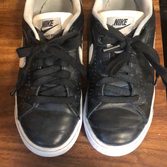 Navy leather Nike Court Tour sneakers - Picture 4 of 8